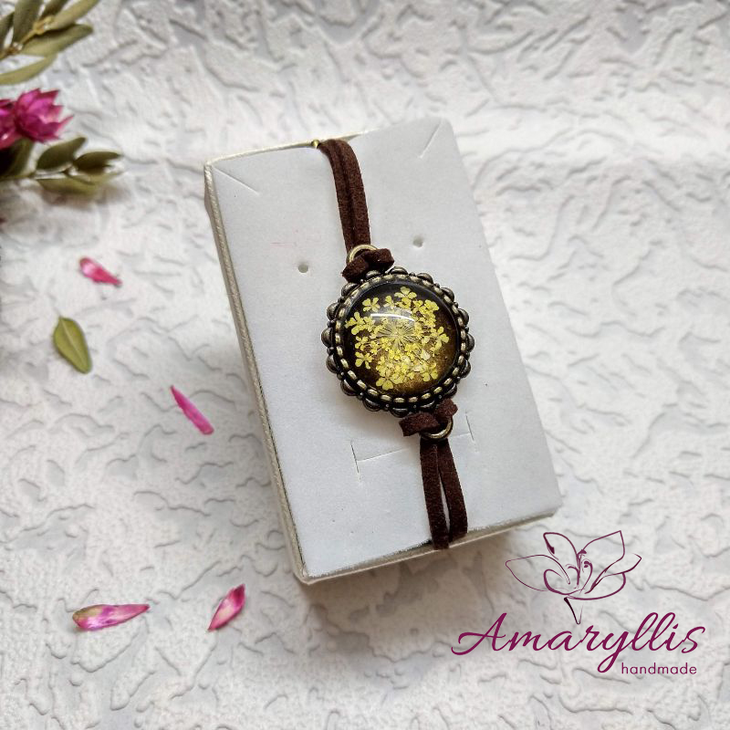 Amaryllis Handmade | Bracelet with natural flowers - TV-0016
